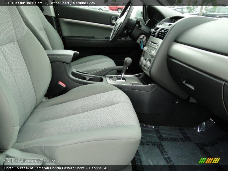 White Pearl / Medium Gray 2011 Mitsubishi Galant FE