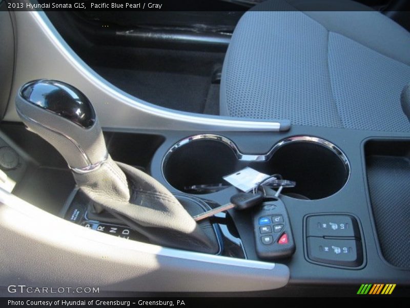 Pacific Blue Pearl / Gray 2013 Hyundai Sonata GLS