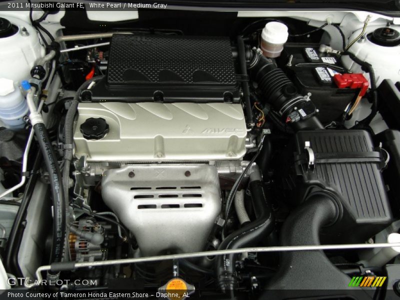 White Pearl / Medium Gray 2011 Mitsubishi Galant FE