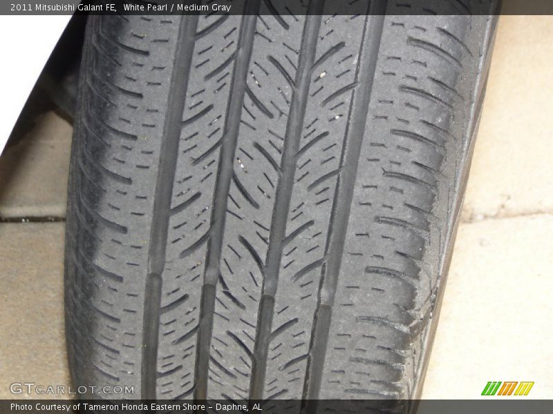 White Pearl / Medium Gray 2011 Mitsubishi Galant FE