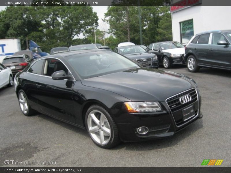 Brilliant Black / Black 2009 Audi A5 3.2 quattro Coupe