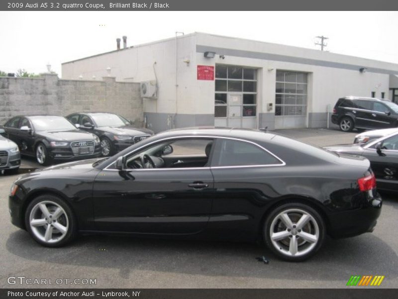 Brilliant Black / Black 2009 Audi A5 3.2 quattro Coupe