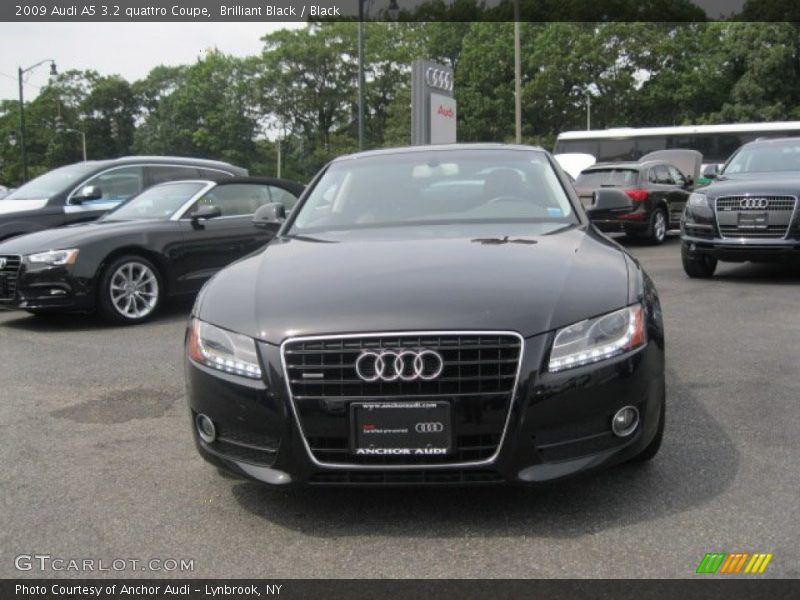 Brilliant Black / Black 2009 Audi A5 3.2 quattro Coupe