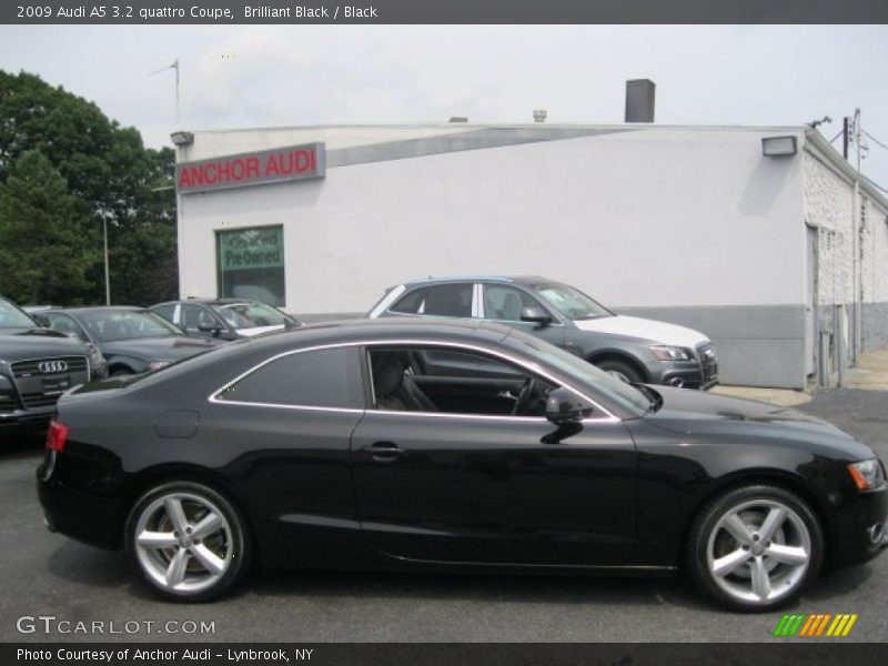 Brilliant Black / Black 2009 Audi A5 3.2 quattro Coupe