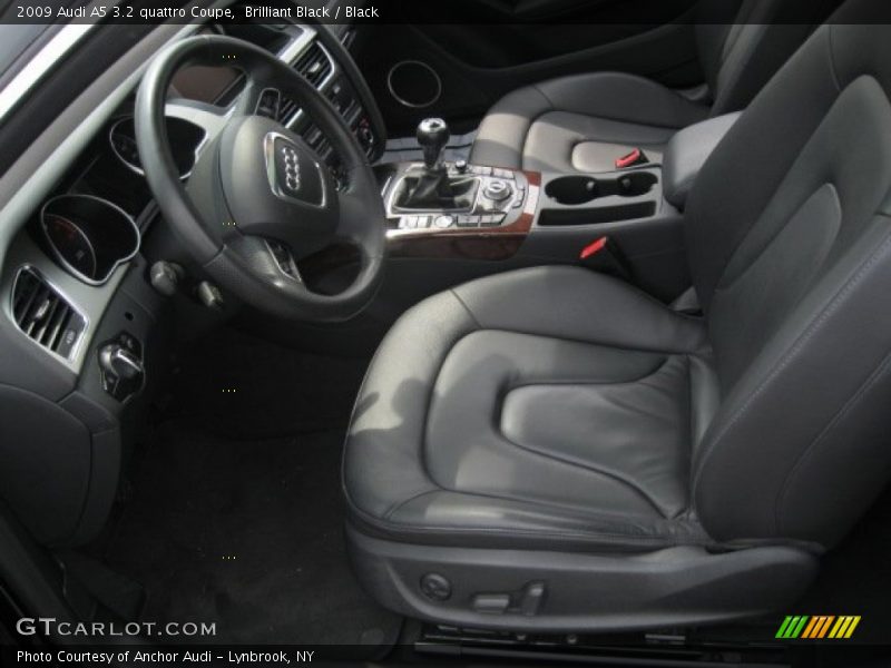 Brilliant Black / Black 2009 Audi A5 3.2 quattro Coupe