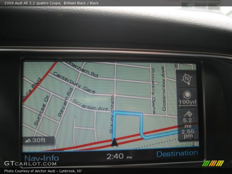 Navigation of 2009 A5 3.2 quattro Coupe