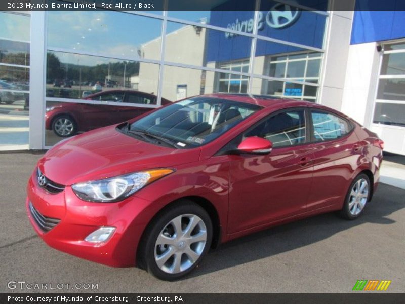 Red Allure / Black 2013 Hyundai Elantra Limited