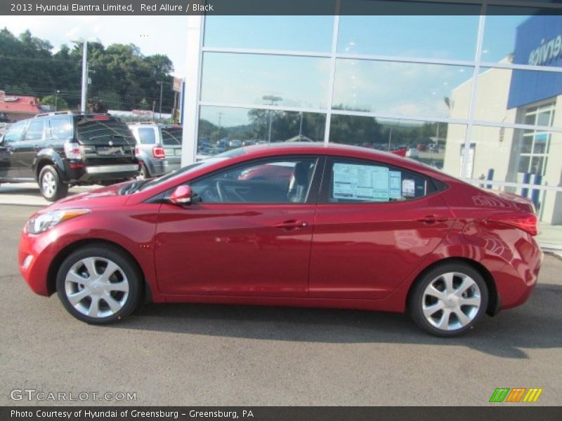 Red Allure / Black 2013 Hyundai Elantra Limited