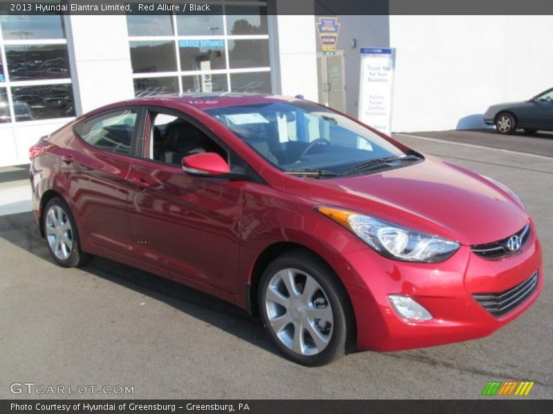 Red Allure / Black 2013 Hyundai Elantra Limited