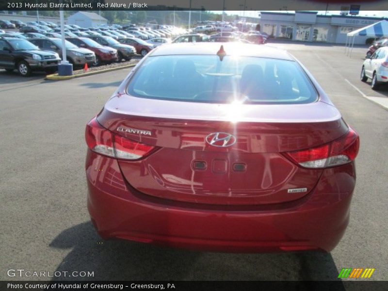 Red Allure / Black 2013 Hyundai Elantra Limited