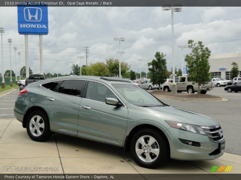 Opal Sage Metallic / Black 2010 Honda Accord Crosstour EX