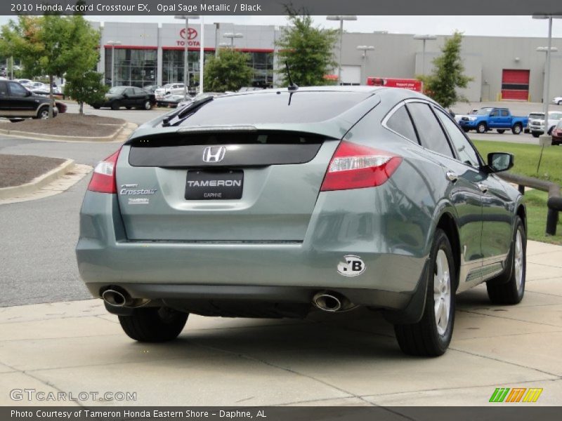 Opal Sage Metallic / Black 2010 Honda Accord Crosstour EX