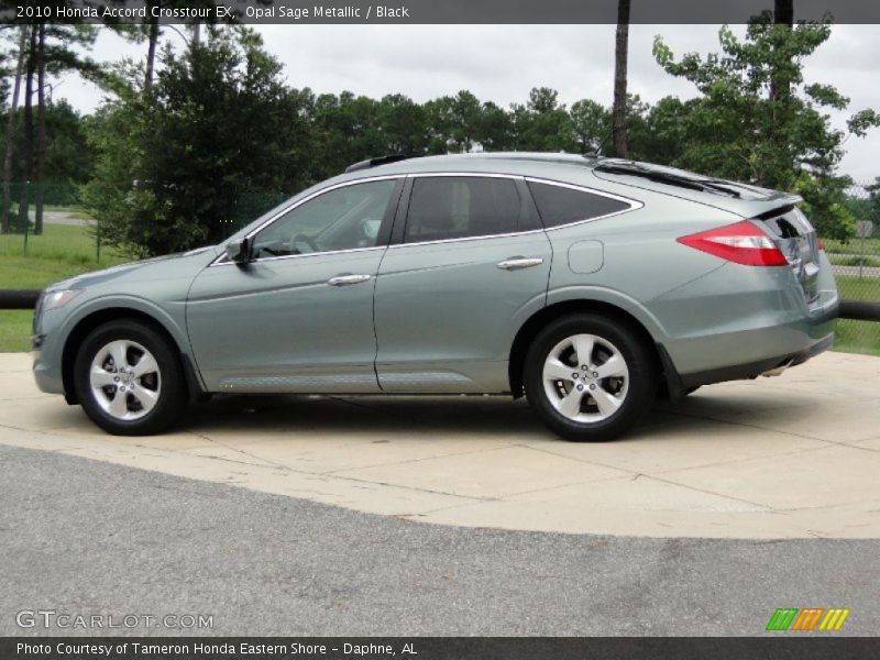 Opal Sage Metallic / Black 2010 Honda Accord Crosstour EX