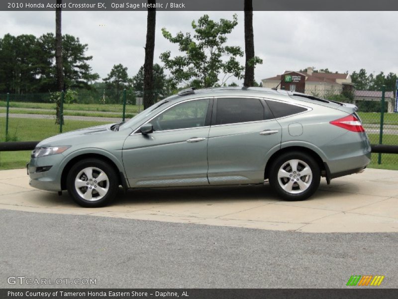 Opal Sage Metallic / Black 2010 Honda Accord Crosstour EX