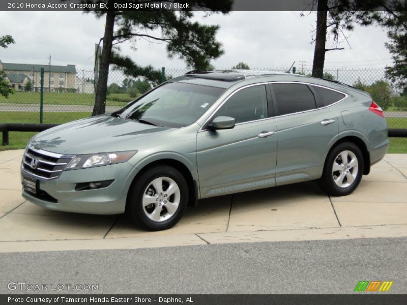 Opal Sage Metallic / Black 2010 Honda Accord Crosstour EX