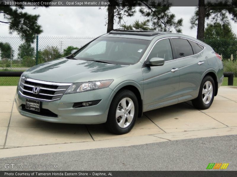 Opal Sage Metallic / Black 2010 Honda Accord Crosstour EX