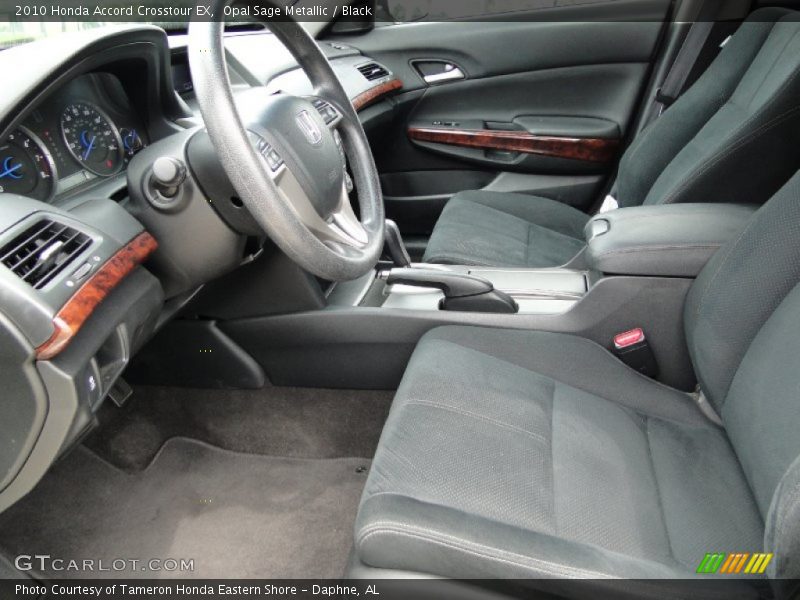 Opal Sage Metallic / Black 2010 Honda Accord Crosstour EX