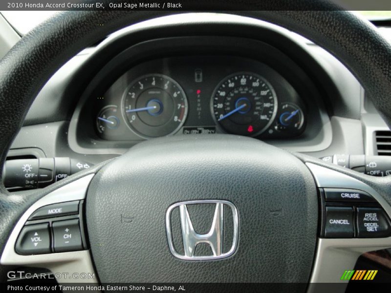 Opal Sage Metallic / Black 2010 Honda Accord Crosstour EX