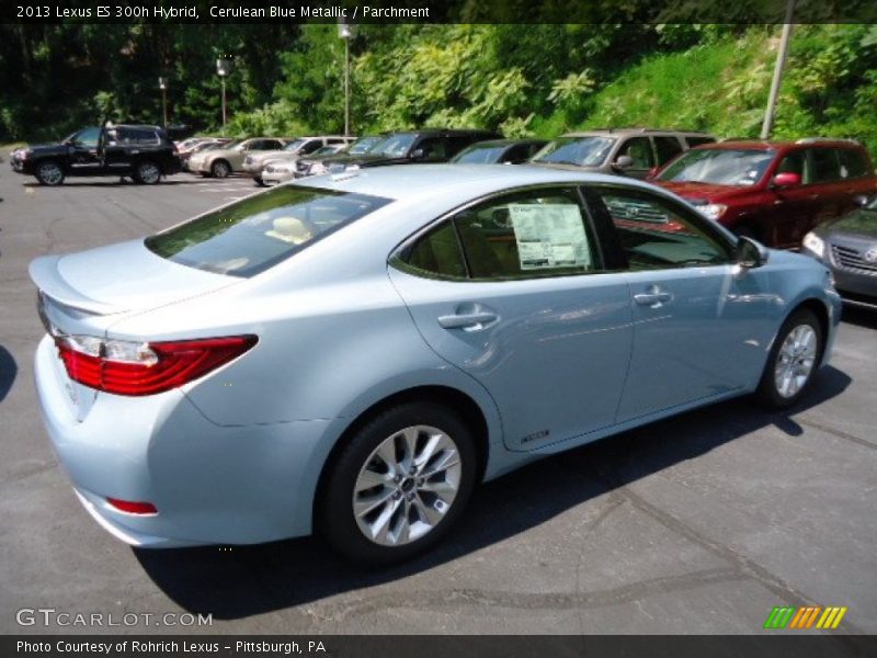 Cerulean Blue Metallic / Parchment 2013 Lexus ES 300h Hybrid