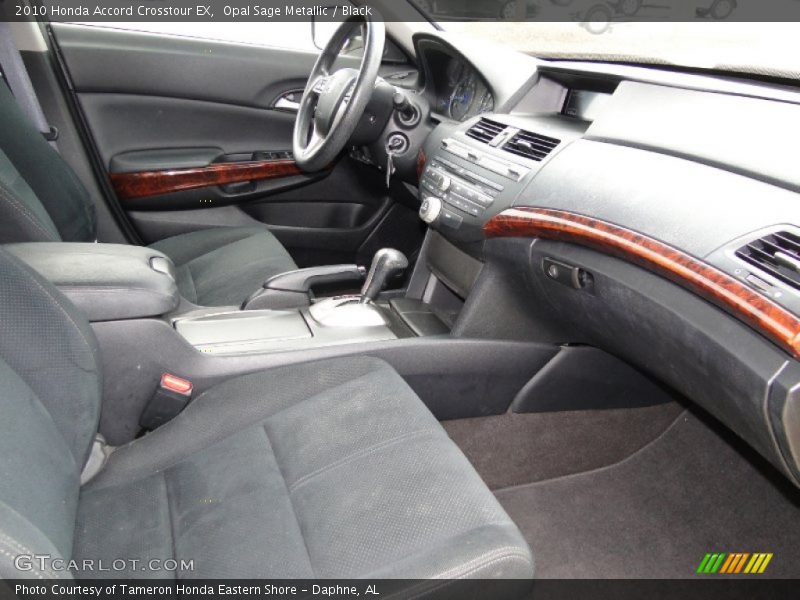 Opal Sage Metallic / Black 2010 Honda Accord Crosstour EX