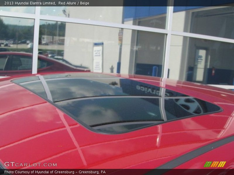 Red Allure / Beige 2013 Hyundai Elantra Limited