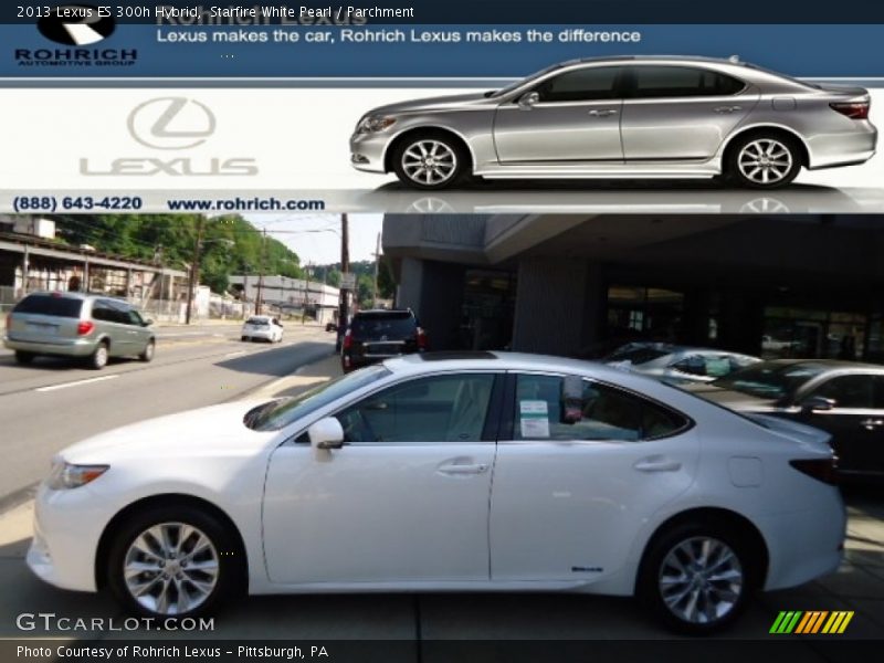 Starfire White Pearl / Parchment 2013 Lexus ES 300h Hybrid