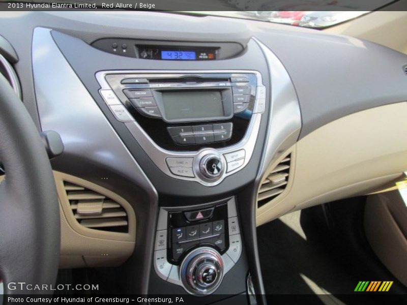 Red Allure / Beige 2013 Hyundai Elantra Limited