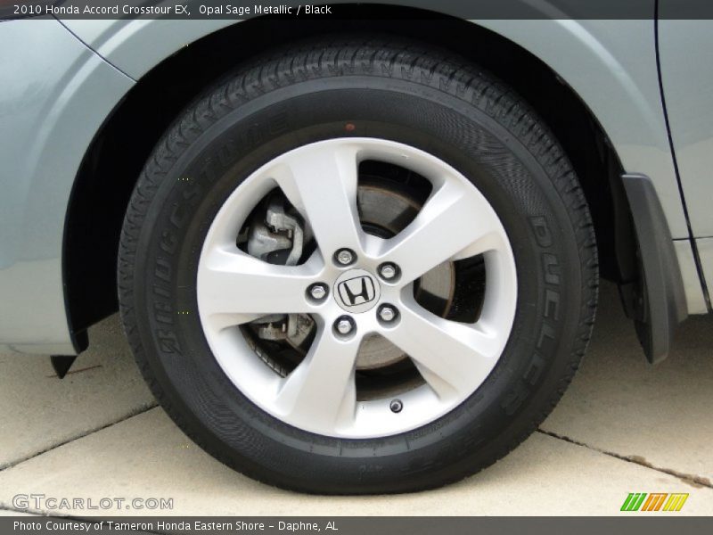 Opal Sage Metallic / Black 2010 Honda Accord Crosstour EX