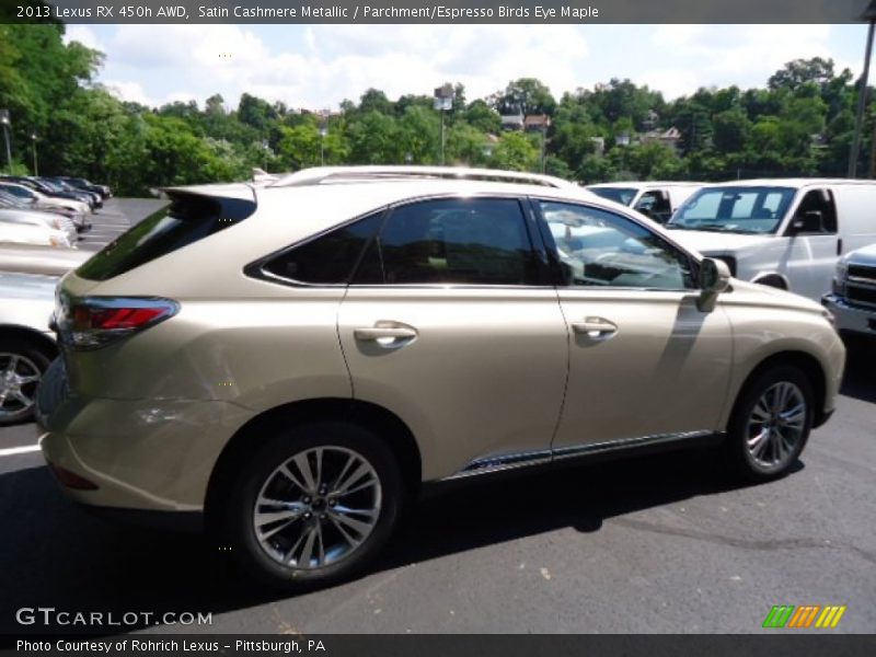 Satin Cashmere Metallic / Parchment/Espresso Birds Eye Maple 2013 Lexus RX 450h AWD