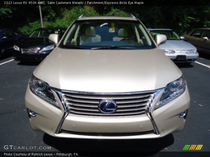 Satin Cashmere Metallic / Parchment/Espresso Birds Eye Maple 2013 Lexus RX 450h AWD