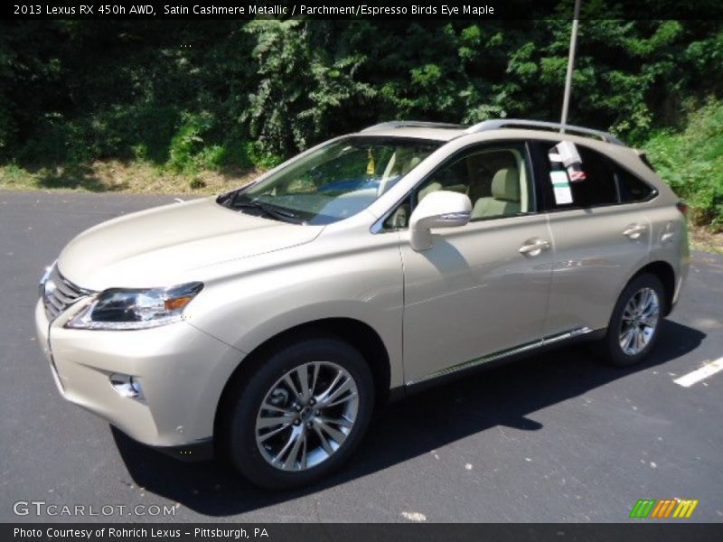 Satin Cashmere Metallic / Parchment/Espresso Birds Eye Maple 2013 Lexus RX 450h AWD