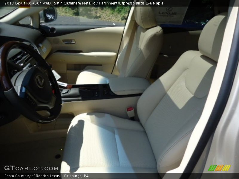 Satin Cashmere Metallic / Parchment/Espresso Birds Eye Maple 2013 Lexus RX 450h AWD