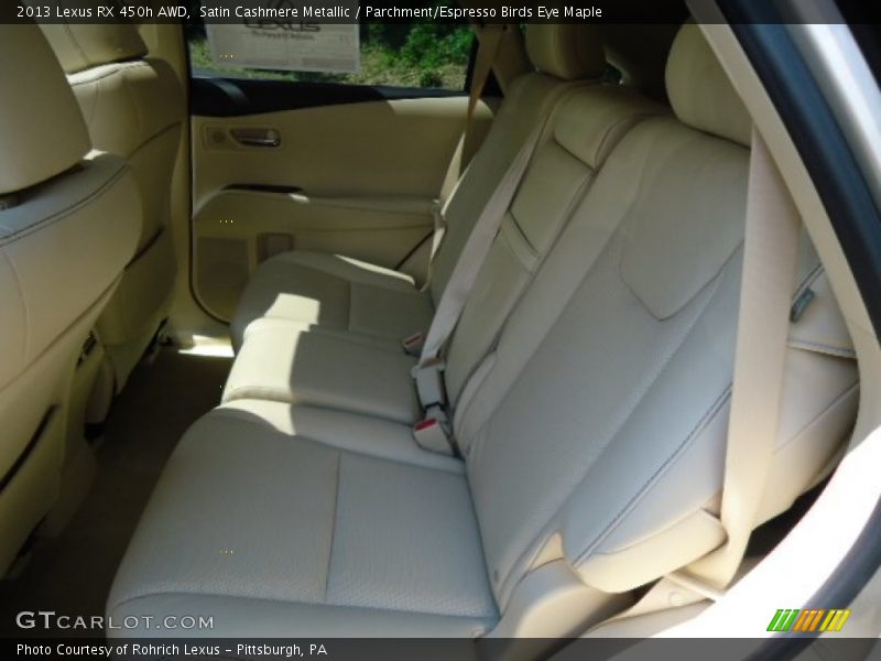 Satin Cashmere Metallic / Parchment/Espresso Birds Eye Maple 2013 Lexus RX 450h AWD