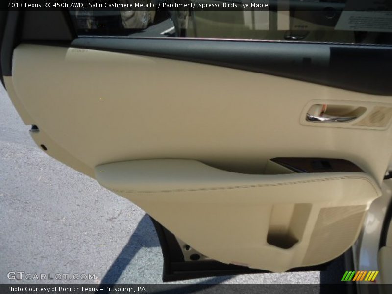 Satin Cashmere Metallic / Parchment/Espresso Birds Eye Maple 2013 Lexus RX 450h AWD