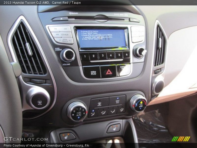 Controls of 2013 Tucson GLS AWD