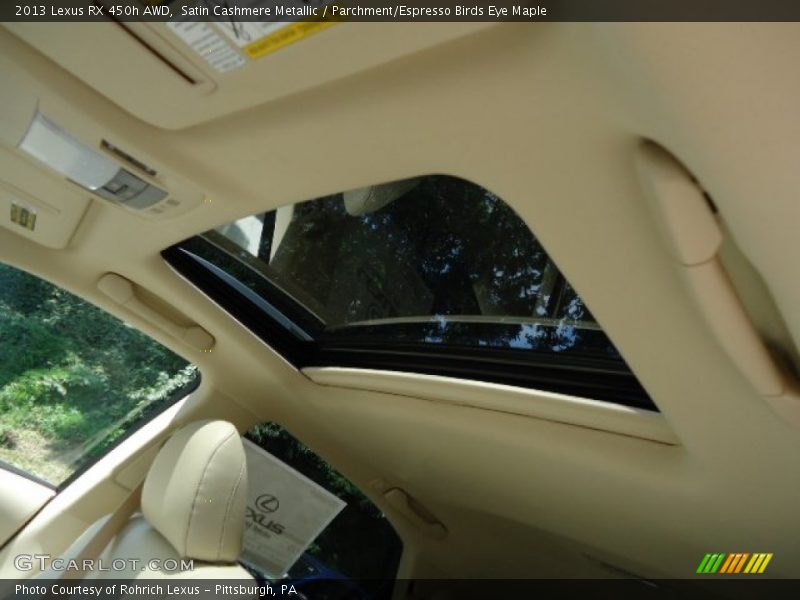 Satin Cashmere Metallic / Parchment/Espresso Birds Eye Maple 2013 Lexus RX 450h AWD