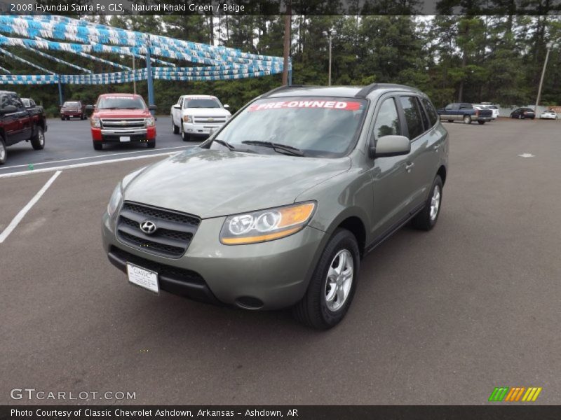 Natural Khaki Green / Beige 2008 Hyundai Santa Fe GLS