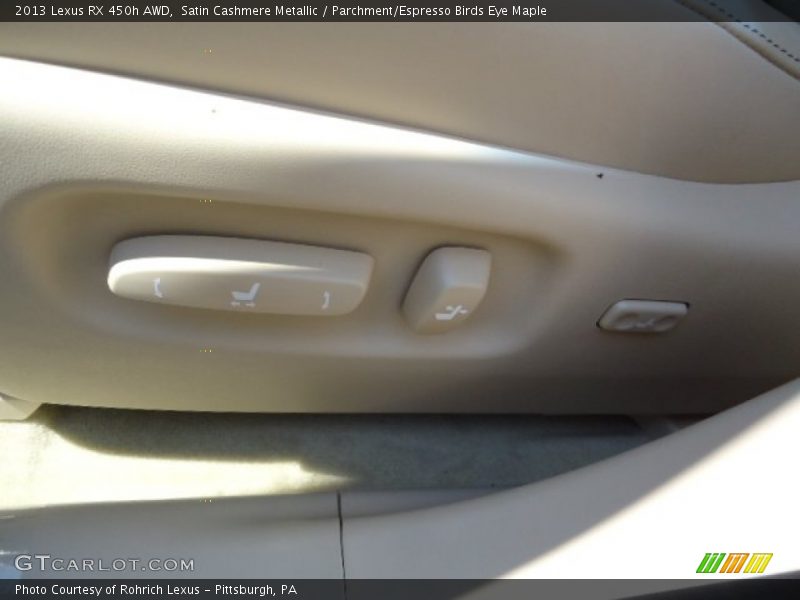 Satin Cashmere Metallic / Parchment/Espresso Birds Eye Maple 2013 Lexus RX 450h AWD