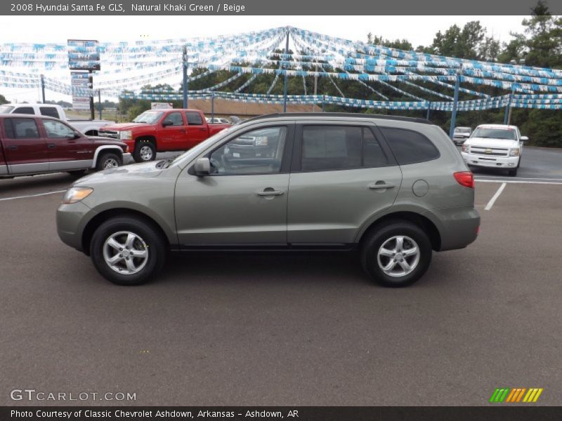 Natural Khaki Green / Beige 2008 Hyundai Santa Fe GLS