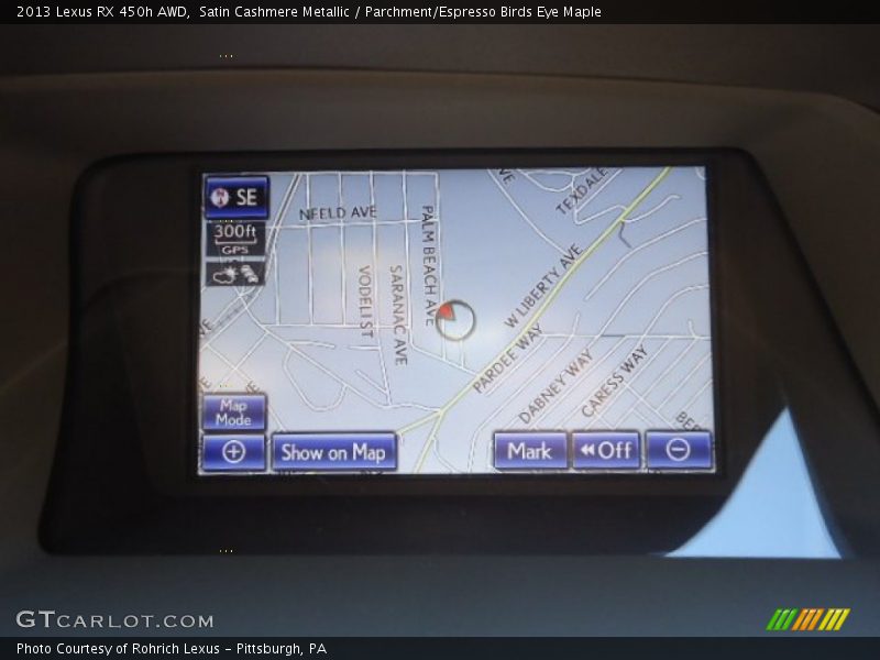 Satin Cashmere Metallic / Parchment/Espresso Birds Eye Maple 2013 Lexus RX 450h AWD
