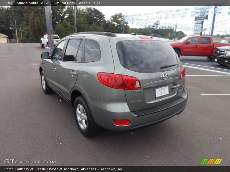 Natural Khaki Green / Beige 2008 Hyundai Santa Fe GLS