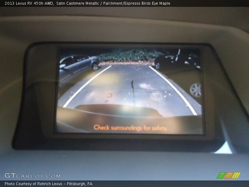 Satin Cashmere Metallic / Parchment/Espresso Birds Eye Maple 2013 Lexus RX 450h AWD