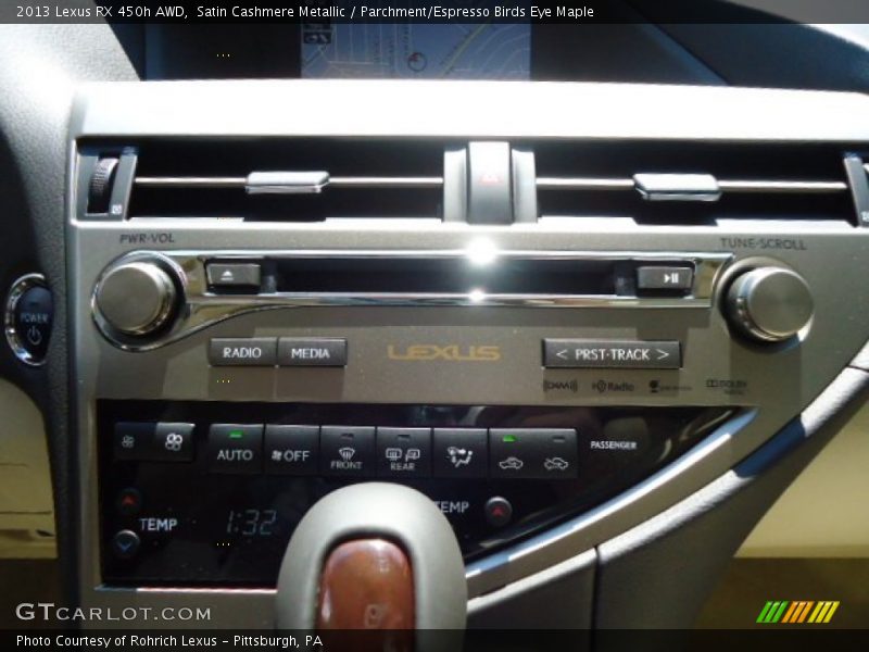Satin Cashmere Metallic / Parchment/Espresso Birds Eye Maple 2013 Lexus RX 450h AWD