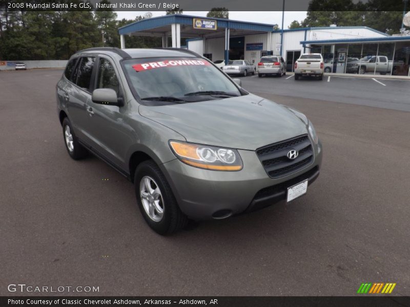 Natural Khaki Green / Beige 2008 Hyundai Santa Fe GLS