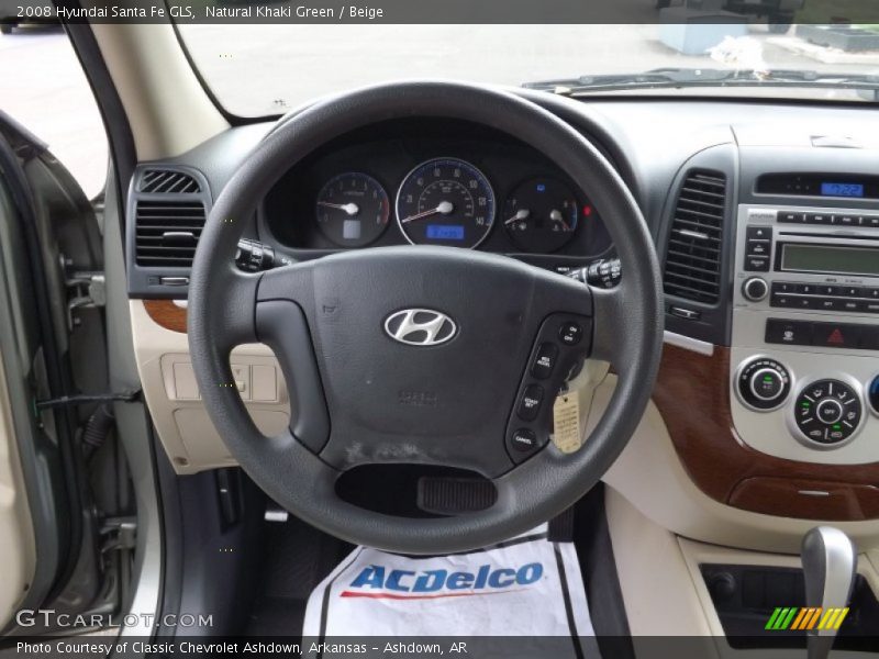 Natural Khaki Green / Beige 2008 Hyundai Santa Fe GLS