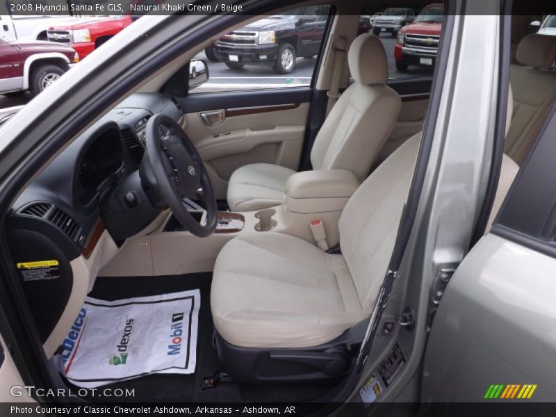 Natural Khaki Green / Beige 2008 Hyundai Santa Fe GLS