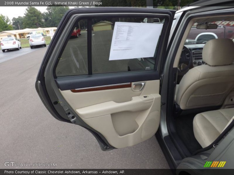 Natural Khaki Green / Beige 2008 Hyundai Santa Fe GLS