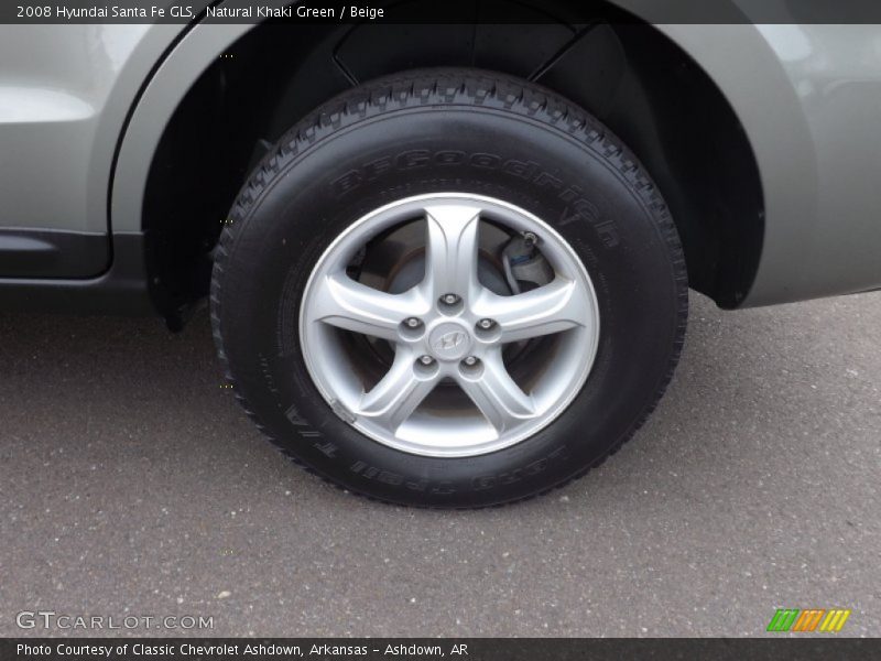 Natural Khaki Green / Beige 2008 Hyundai Santa Fe GLS