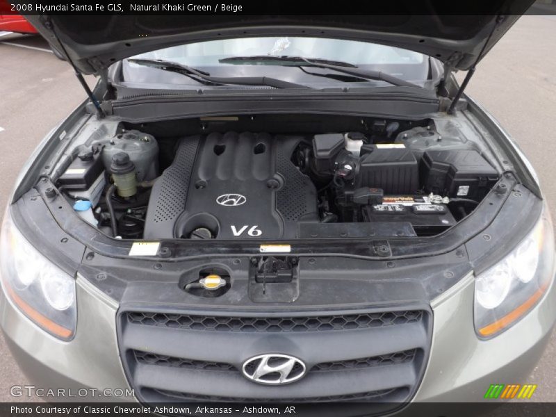 Natural Khaki Green / Beige 2008 Hyundai Santa Fe GLS