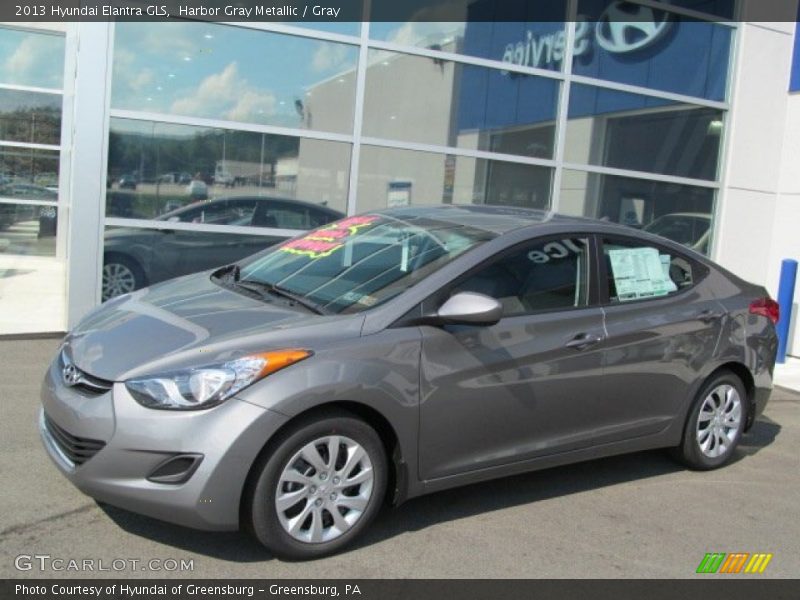 Harbor Gray Metallic / Gray 2013 Hyundai Elantra GLS